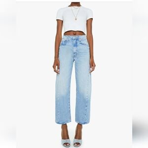 MOTHER Light Blue High-Rise Wide-Leg Jeans